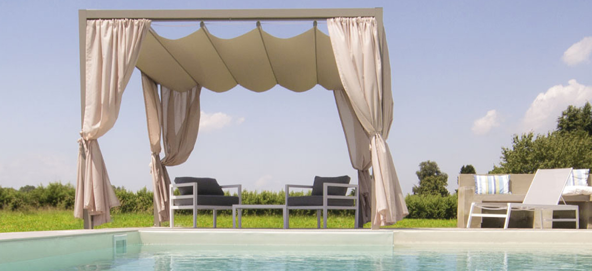 Onda pergola in alluminio Giulio Barbieri 